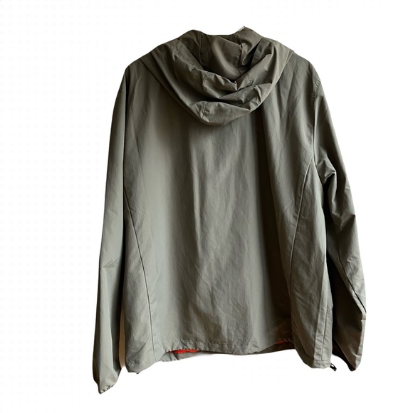Brooks Brothers Water Repellent Windbreaker Size XXL Olive Green Hooded Jacket - Picture 5 of 14